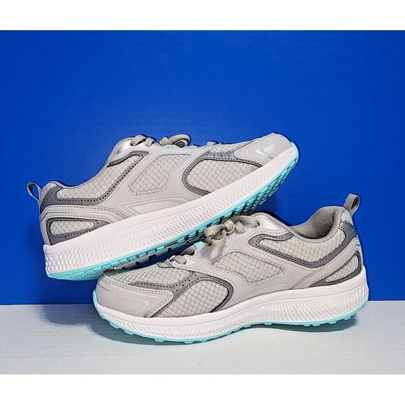 Skechers Air Cooled Goga Mat Go Run Consistent Women's Shoes Size 7 Grey - Picture 2 of 9